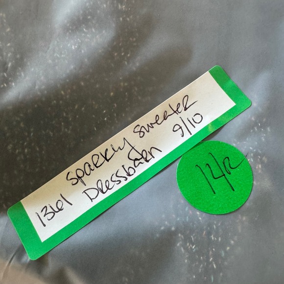 Dressbarn Metallic Sparkle Knit Sweater Mock Neck Black Womens 14/16 (1361) - Picture 10 of 10